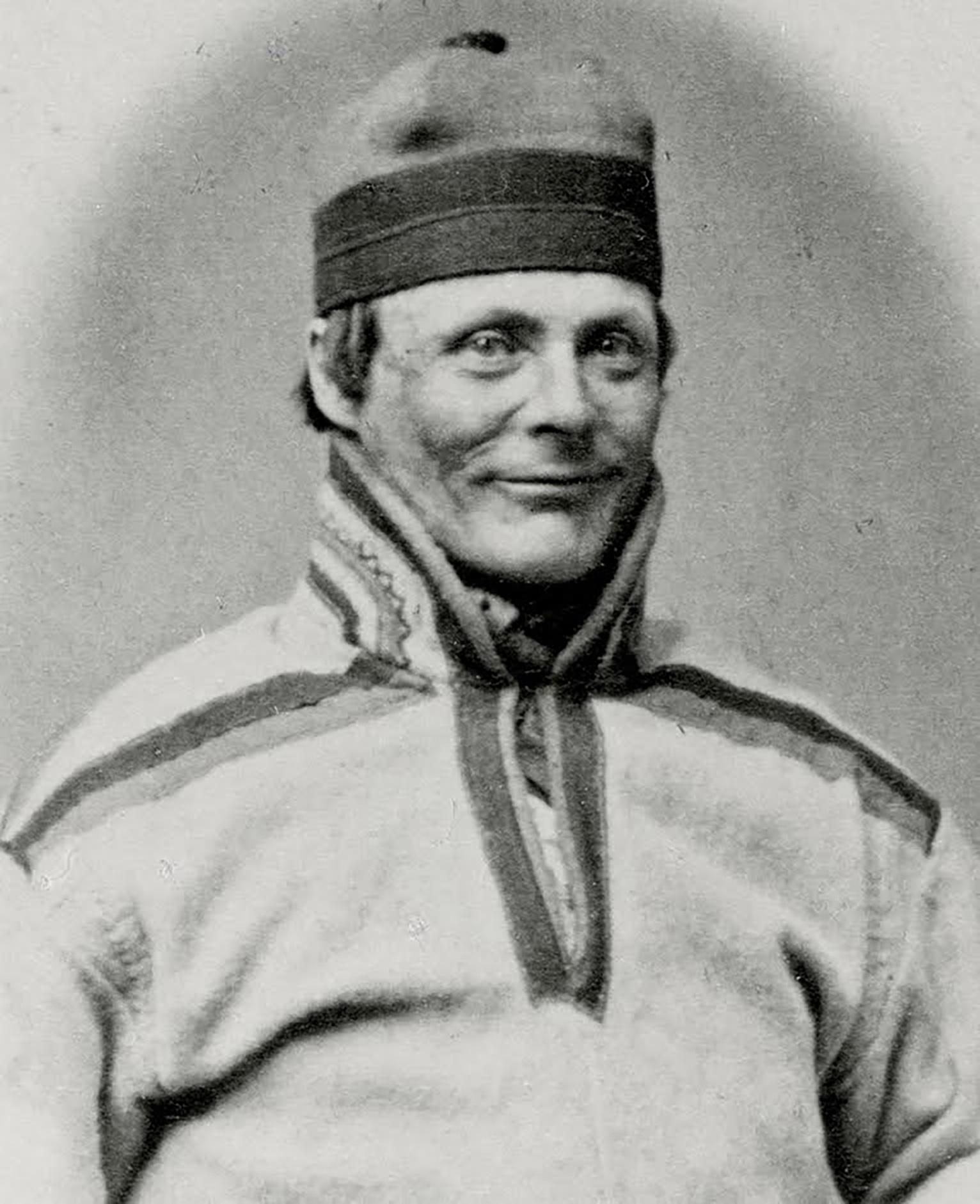 Anders Pedersen Bær (1825-1882) ble fengslet etter «Kautokeino-opprøret» i 1852. Bildet fra Akershus straffanstalt har anslått årstall 1863. Foto: Kulturhistorisk museum